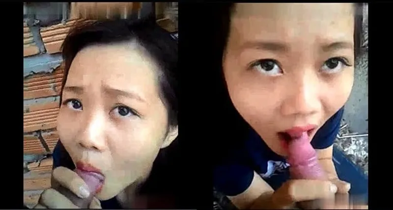 Gấu bú thằng nhỏ ở vườn sau nhà